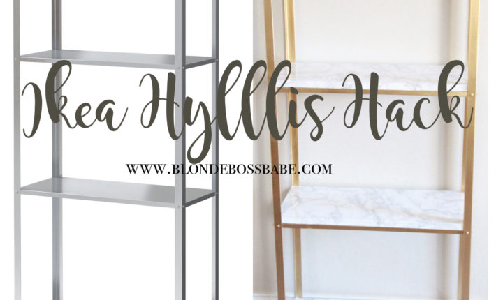 Gold and Marble Ikea Hyllis Hack