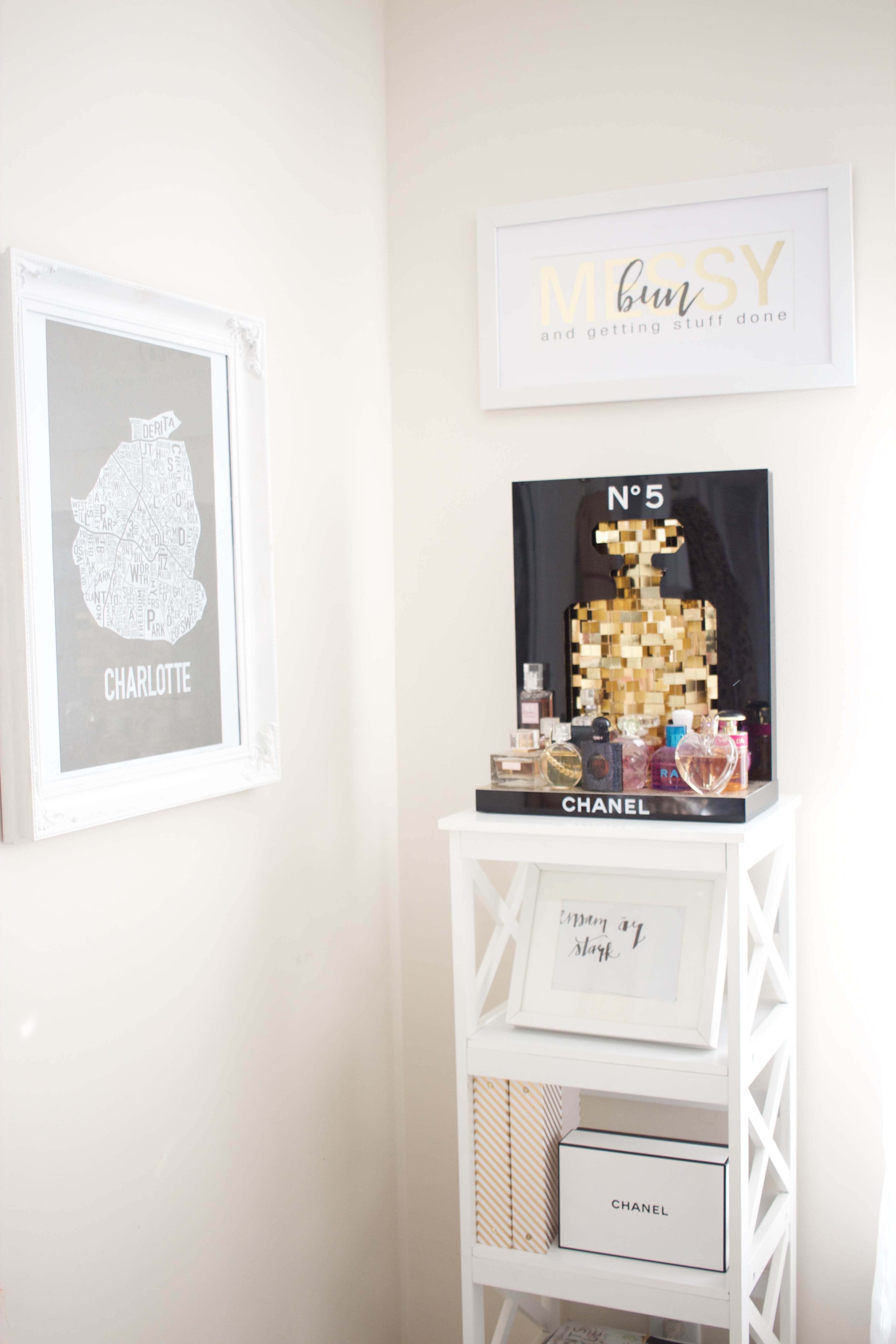 bright glam home office